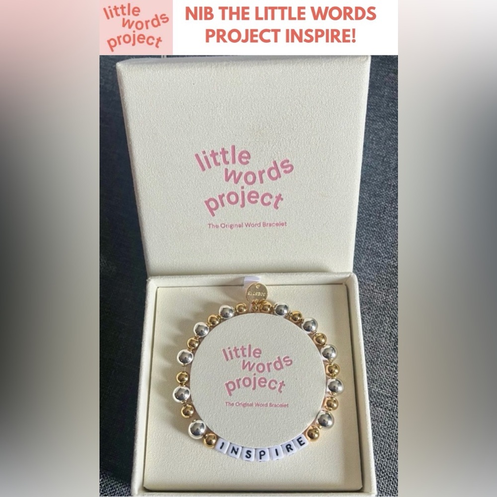 NIB LITTLE WORDS PROJECT INSPIRE! GOLD & SILVER!